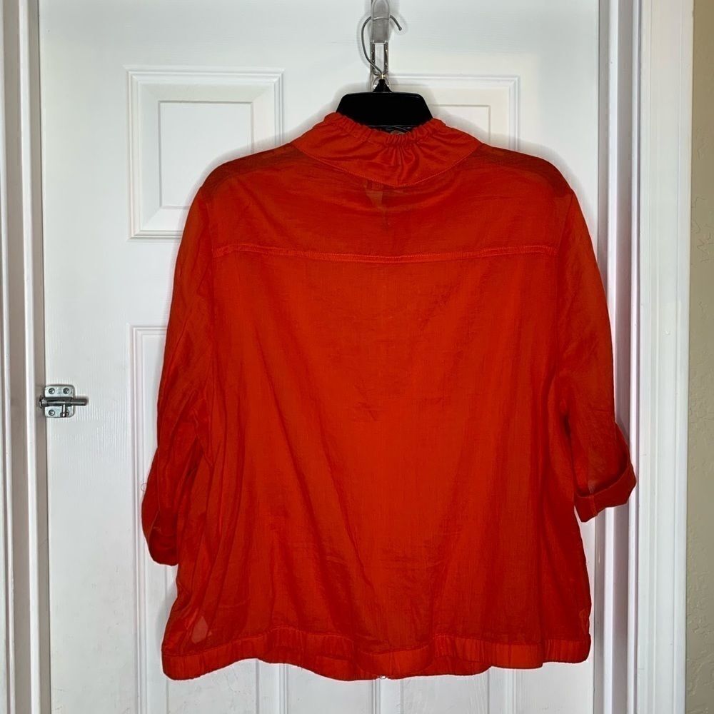 Torrid Cropped Anorak Jacket in Sunset Red Size 1X - Picture 6 of 13